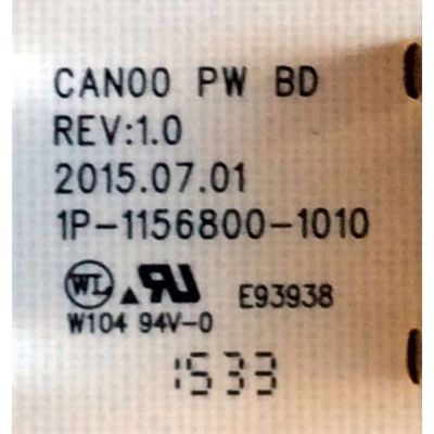 FUENTE DE PODER / VIZIO 09-58CAN000-00 / CAN00 PW BD / 1P-1156800-1010 / PANEL V580DJ2-QS5 Rev.M1 / MODELO D58U-D3 LFTITSAR	 - Imagen 3